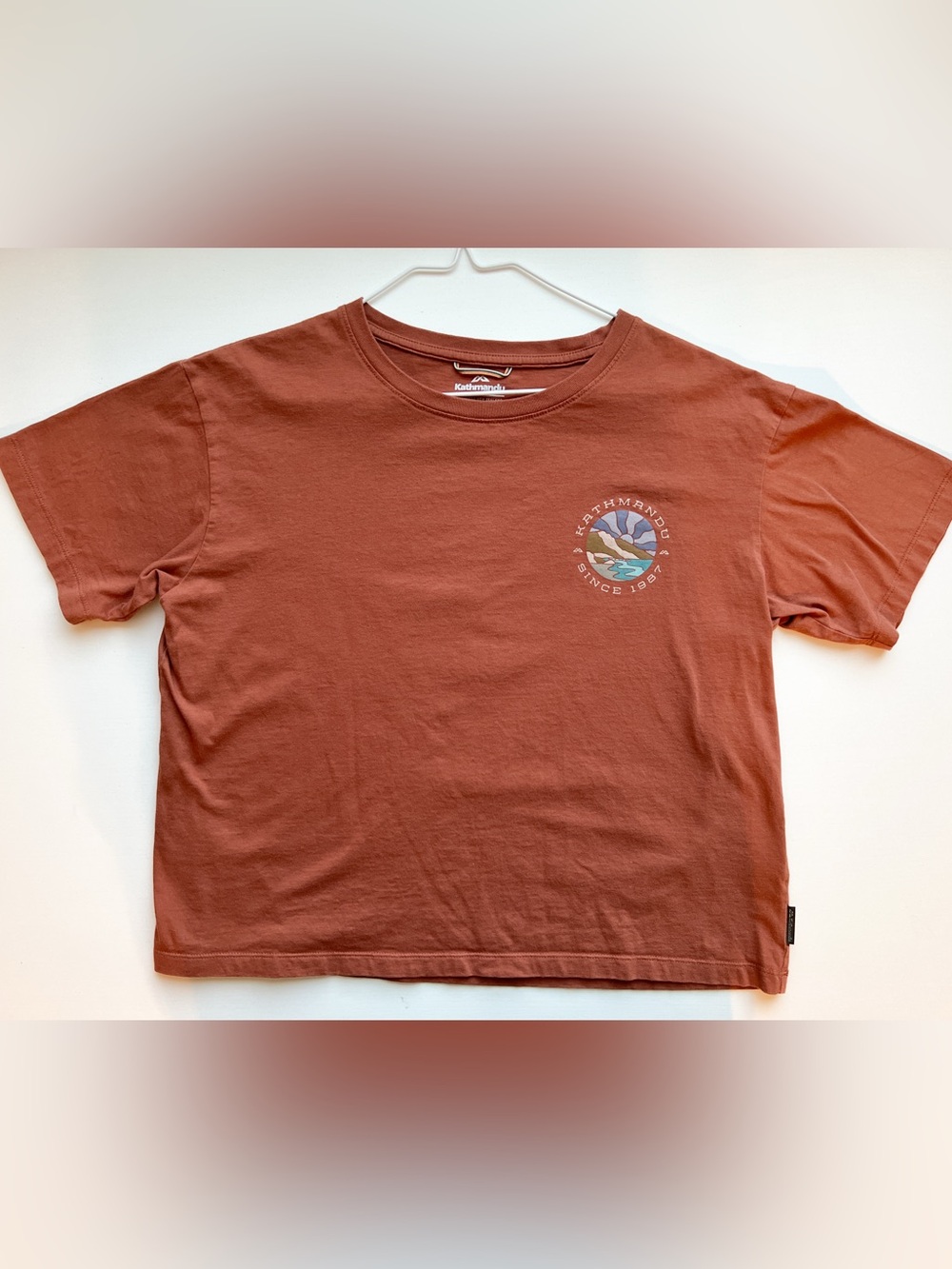 Kathmandu NZ Women’s Rust Graphic Tee Organic Cotton M